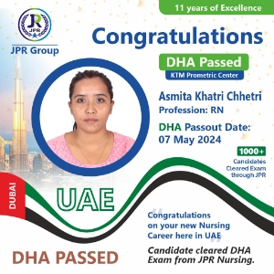 DHA EXAM PASSED